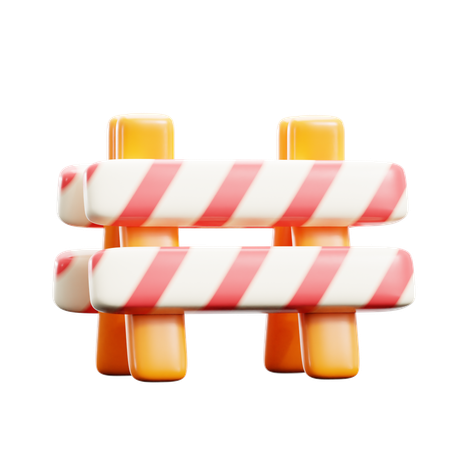 Panneau de barrière  3D Icon