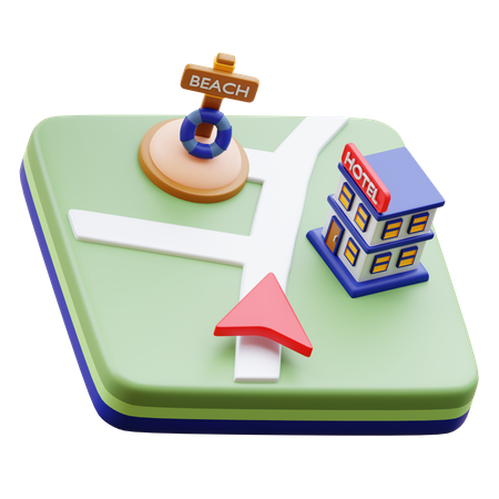 Panneau de destination  3D Icon