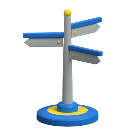 Panneau de direction  3D Icon