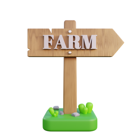 Signe de ferme  3D Icon