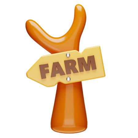 Panneau de ferme  3D Icon