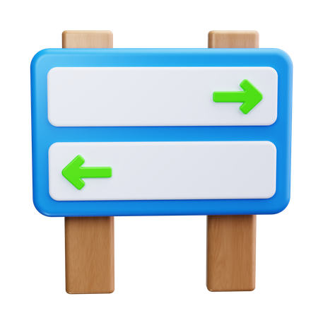 Panneau de signalisation  3D Icon