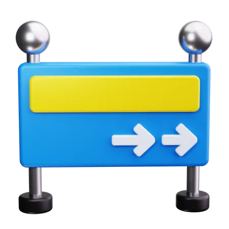 Panneau de signalisation  3D Icon