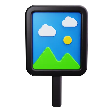 Panneau de signalisation  3D Icon