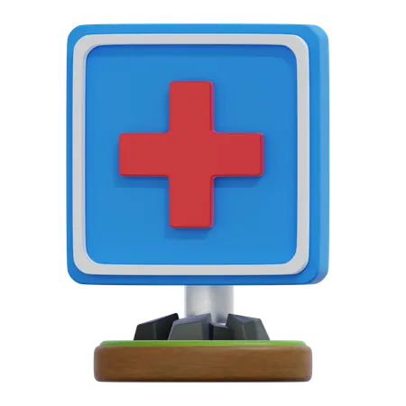 Signe de premiers secours  3D Icon