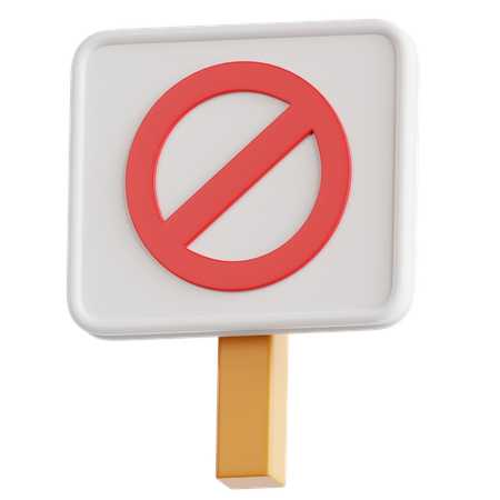 Signe de protestation  3D Icon