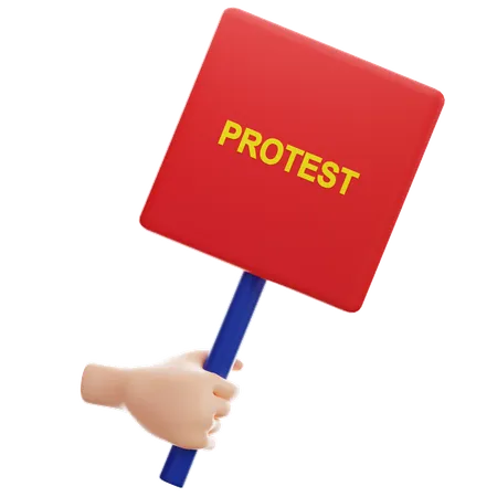 Signe de protestation  3D Icon