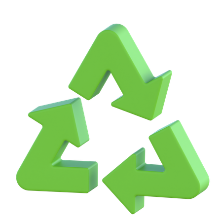 Panneau de recyclage  3D Icon