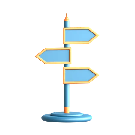 Panneau de signalisation  3D Icon