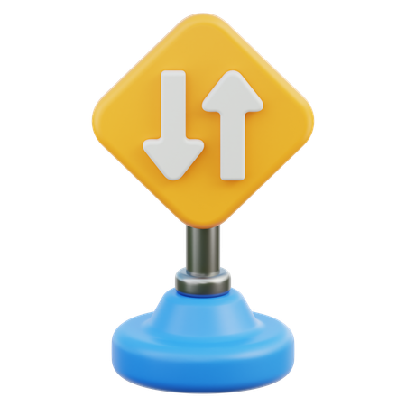 Panneau de signalisation  3D Icon