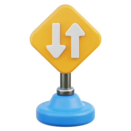 Panneau de signalisation  3D Icon