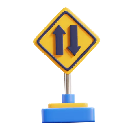 Panneau de signalisation  3D Icon