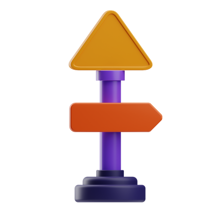 Panneau de signalisation  3D Icon