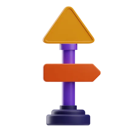 Panneau de signalisation  3D Icon