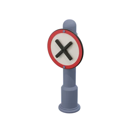 Panneau de signalisation  3D Icon