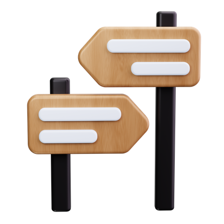 Panneau de signalisation  3D Icon
