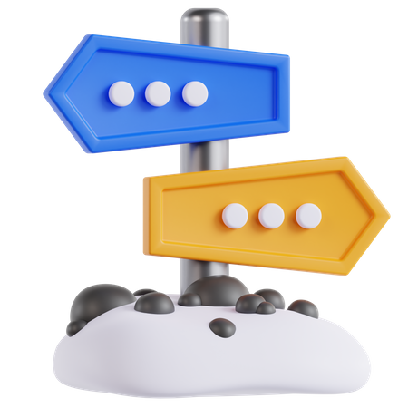 Panneau de signalisation  3D Icon