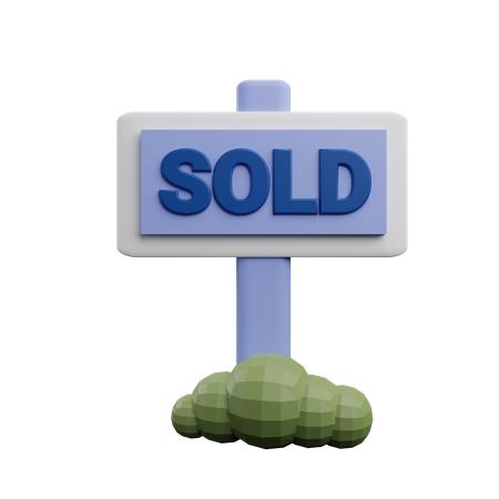 Panneau de signalisation vendu  3D Icon