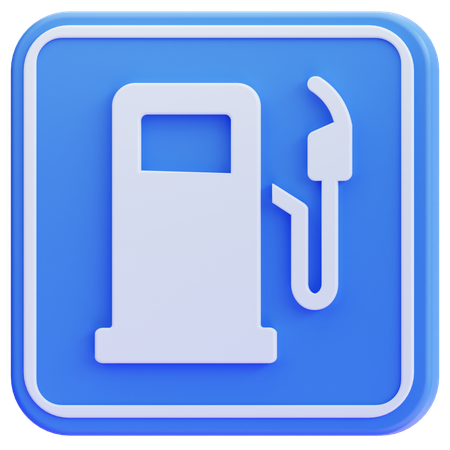 Panneau de station-service  3D Icon