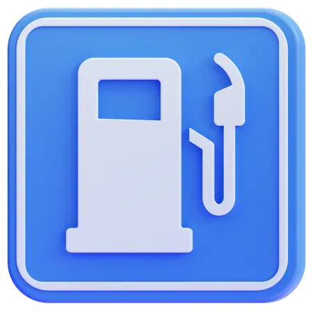 Panneau de station-service  3D Icon