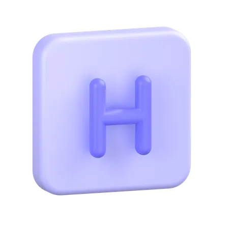 Signe de l'hôpital  3D Icon