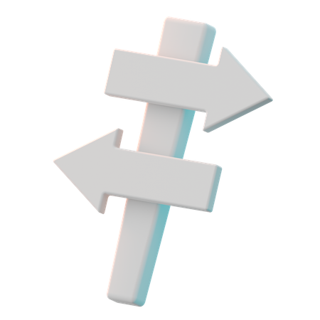 Panneau directionnel  3D Icon