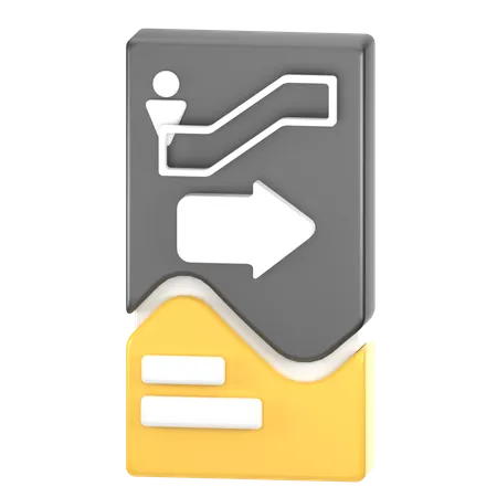 Panneau d'orientation  3D Icon