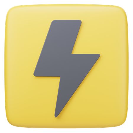 Signe d'électricité  3D Icon