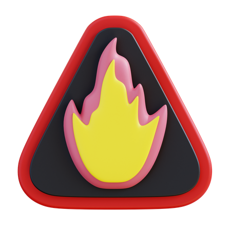 Signe inflammable  3D Icon