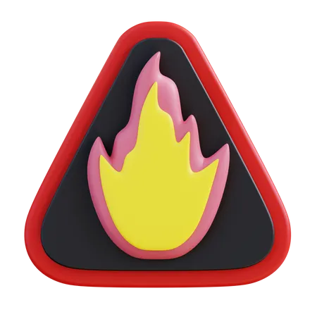 Signe inflammable  3D Icon