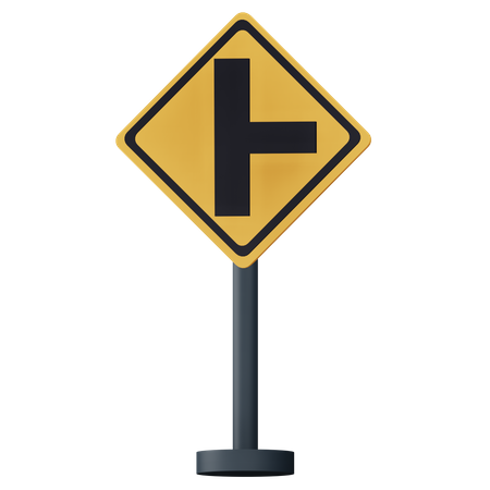 Panneau d'intersection à droite  3D Icon