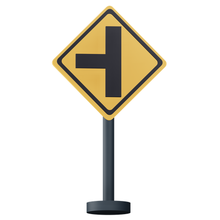 Panneau d'intersection à gauche  3D Icon