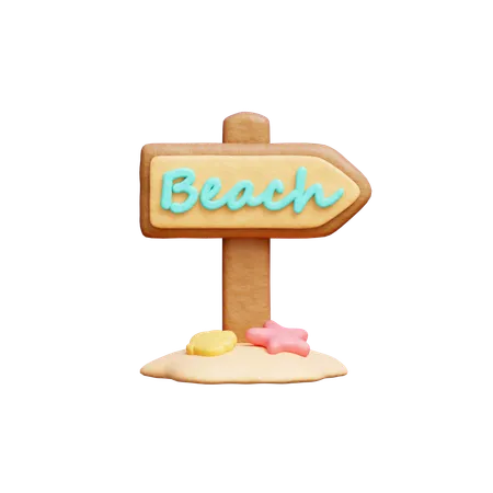 Panneau de plage  3D Icon