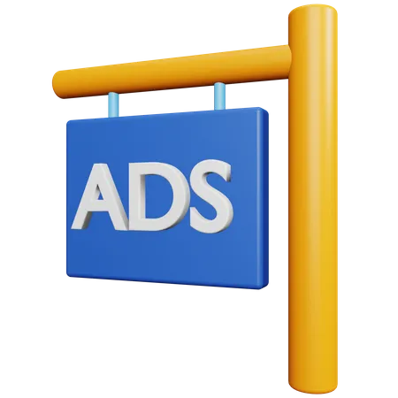 Panneau publicitaire  3D Icon