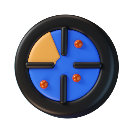 Panneau radar  3D Icon