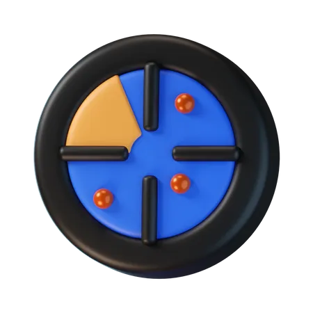 Panneau radar  3D Icon