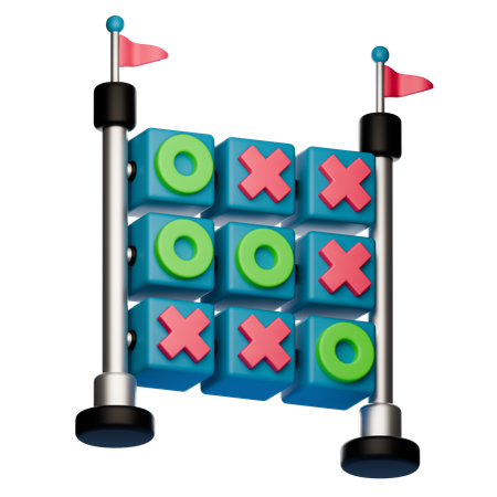 Panneau rotatif de morpion  3D Icon