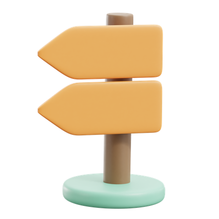 Panneau de signalisation  3D Icon