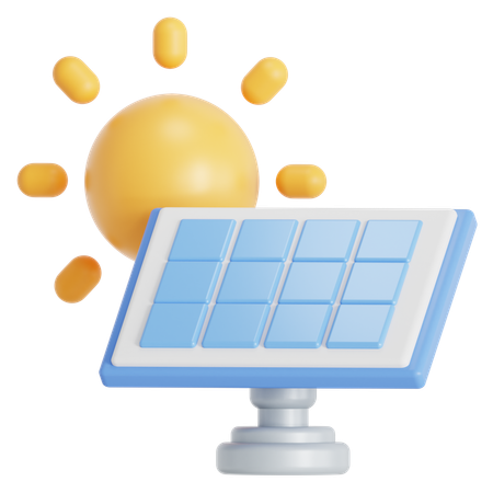 Panneau solaire  3D Icon