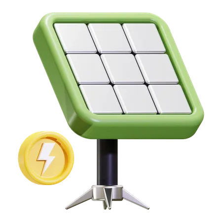 Panneau solaire  3D Icon