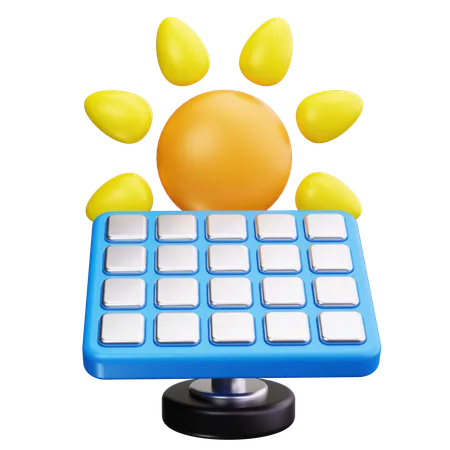 Panneau solaire  3D Icon