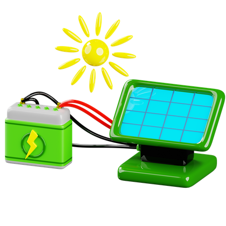 Panneau solaire  3D Icon