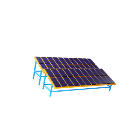 Panneau solaire  3D Illustration