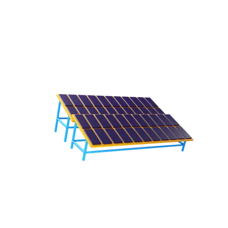 Panneau solaire  3D Illustration