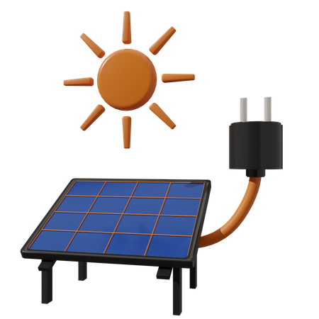 Panneau solaire  3D Icon