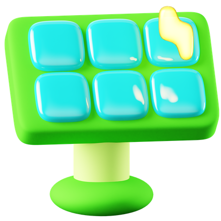 Panneau solaire  3D Icon