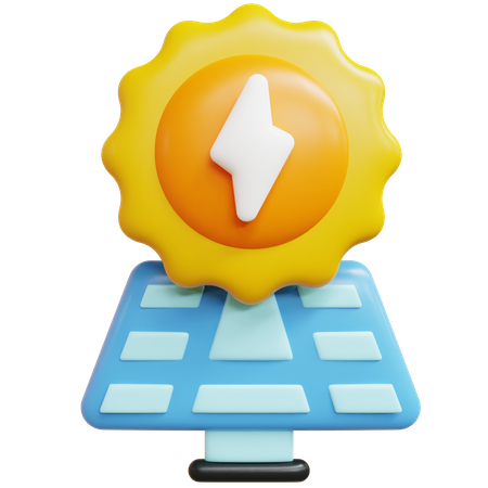 Panneau solaire  3D Icon