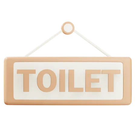 Signe de toilette  3D Icon