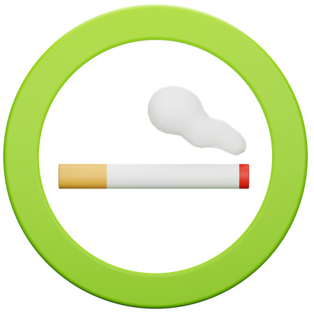 Panneau de zone fumeur  3D Icon