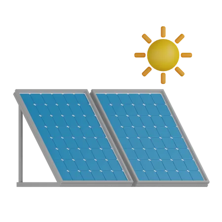 Panneaux solaires  3D Icon